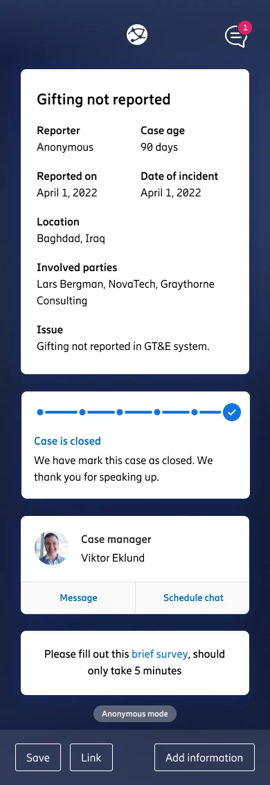 mobile issue details page